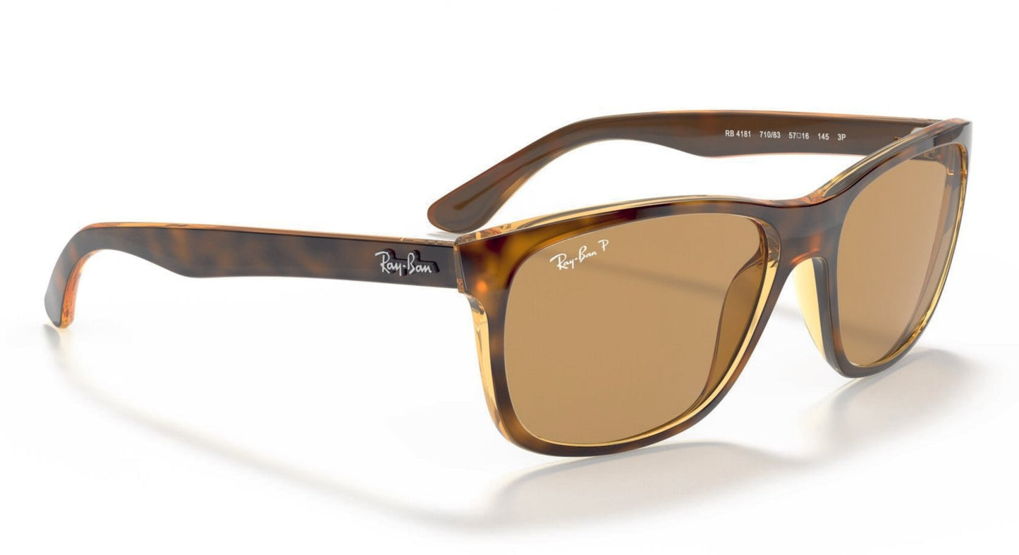 Ray-Ban 4181 Polarised Shiny Tort Brown (4181 710/83)