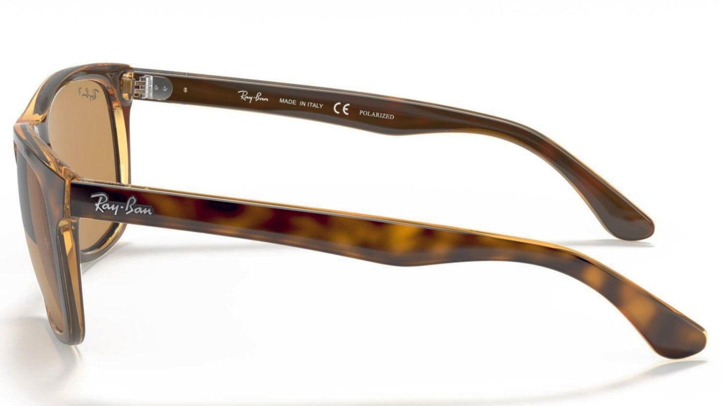 Ray-Ban 4181 Polarised Shiny Tort Brown (4181 710/83)