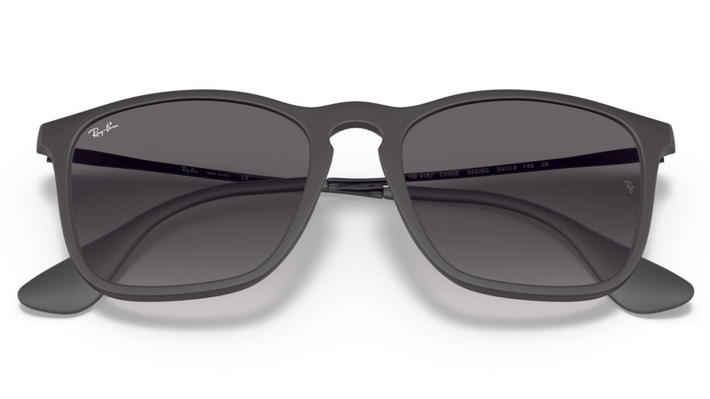 Ray-Ban Chris 4187 Rubber Black Grey Gradient (4187 622/8G)