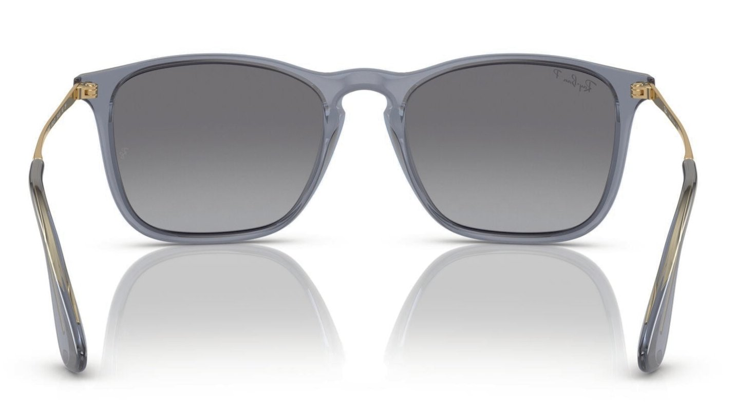 Ray-Ban Chris 4187 Polarised Transparent Blue Grey Gradient (4187 6592T3)