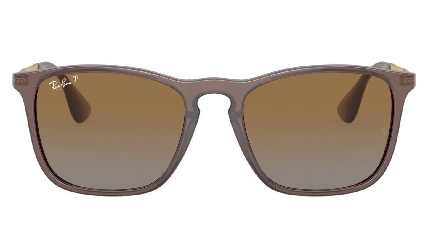 Ray-Ban Chris 4187 Polarised Transparent Brown Brown Gradient (4187 6593T5)