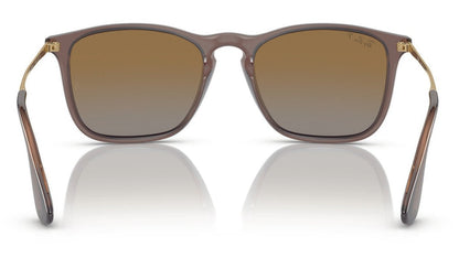 Ray-Ban Chris 4187 Polarised Transparent Brown Brown Gradient (4187 6593T5)