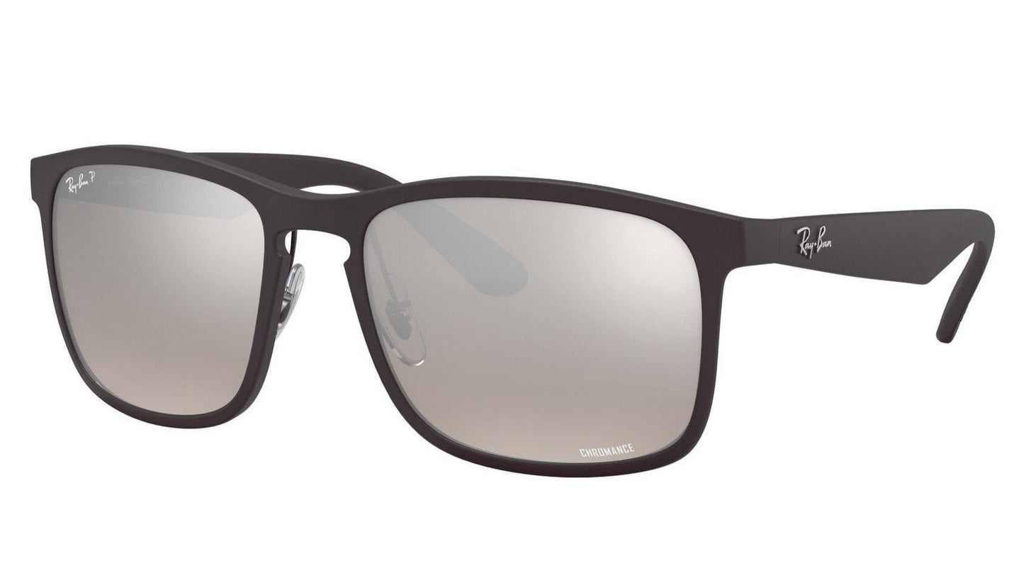 Ray-Ban 4264 Polarised Matte Black Grey Gradient Silver Mirror (4264 601/S5J)