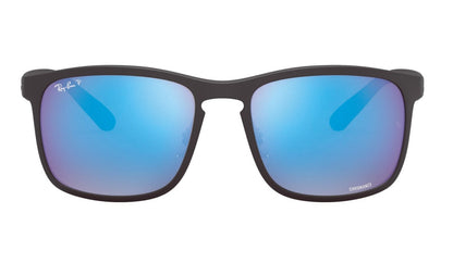 Ray-Ban 4264 Polarised Matte Black Blue Mirror (4264 601/SA1)