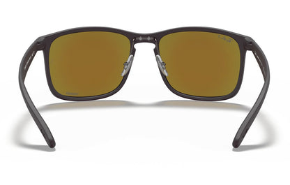 Ray-Ban 4264 Polarised Matte Black Blue Mirror (4264 601/SA1)