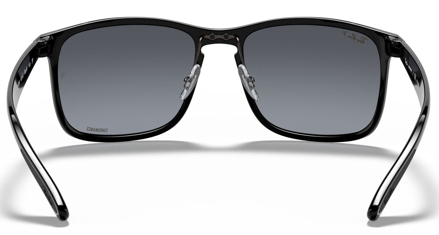 Ray-Ban 4264 Polarised+ Black Blue Gold Gradient Mirror RB4264 601/J0 (58)
