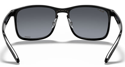 Ray-Ban 4264 Polarised+ Black Blue Gold Gradient Mirror RB4264 601/J0 (58)