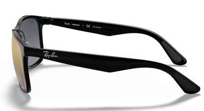 Ray-Ban 4264 Polarised+ Black Blue Gold Gradient Mirror RB4264 601/J0 (58)