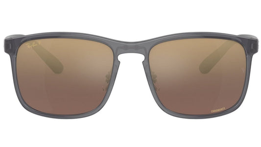 Ray-Ban 4264 Polarised+ Grey Brown Mirror Purple RB4264 876/6B (58)