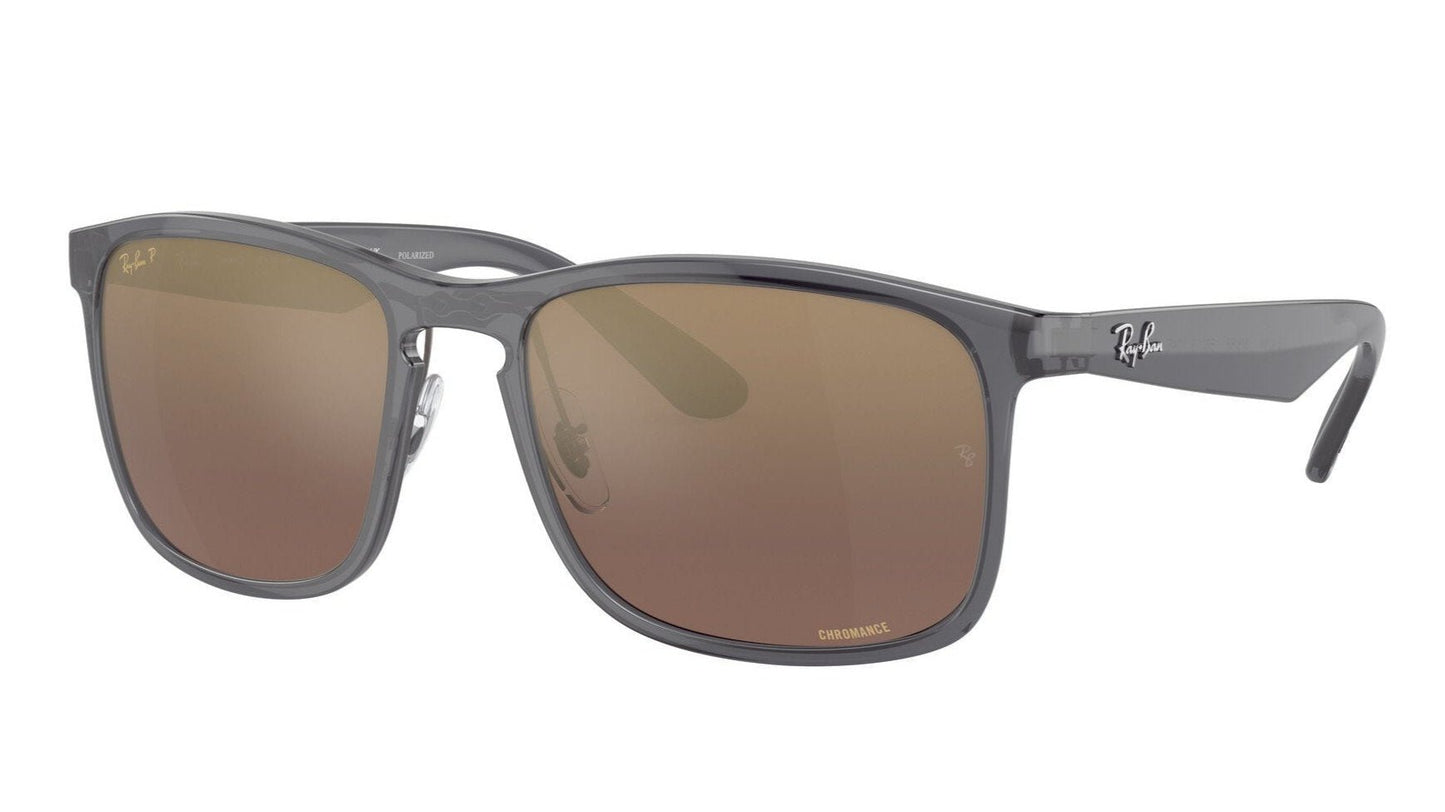 Ray-Ban 4264 Polarised Grey Brown Mirror Purple (4264 876/6B)