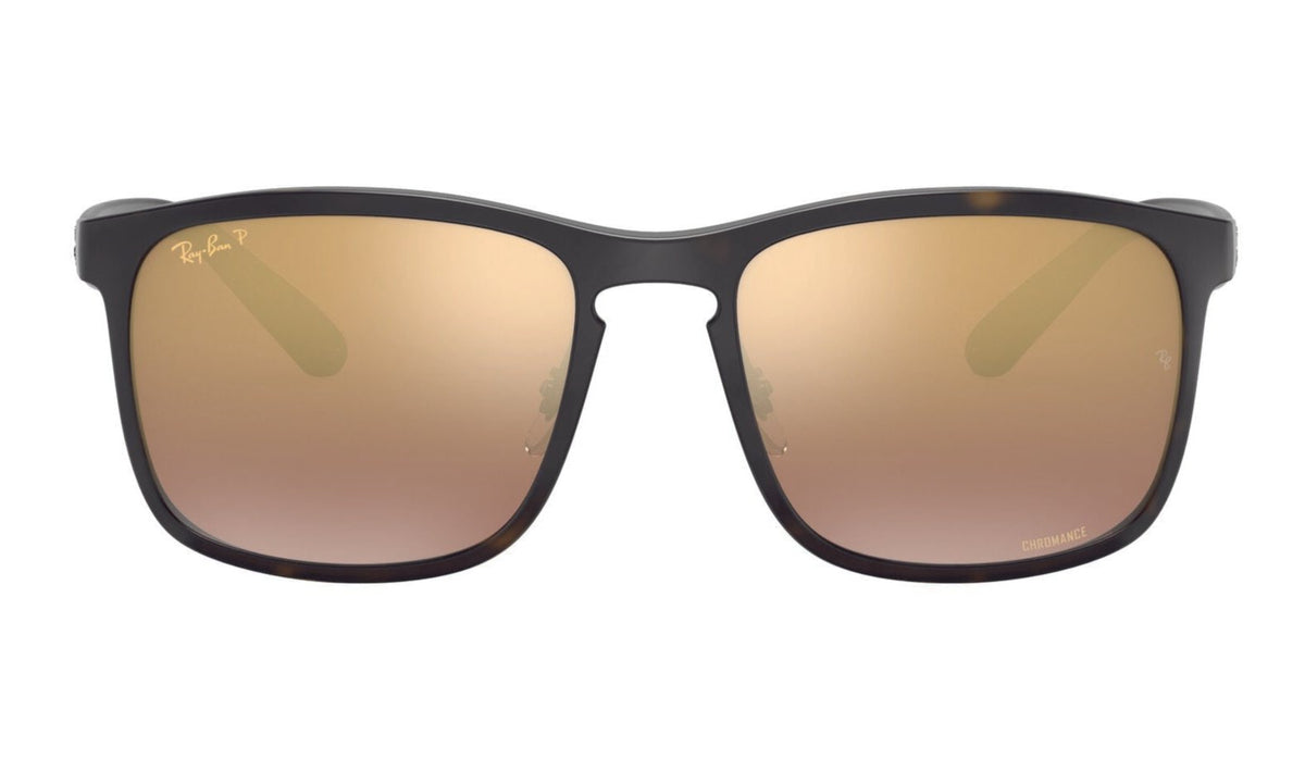 Ray-Ban 4264 Polarised+ Matte Havana Brown Mirror Gold RB4264 894/6B ...