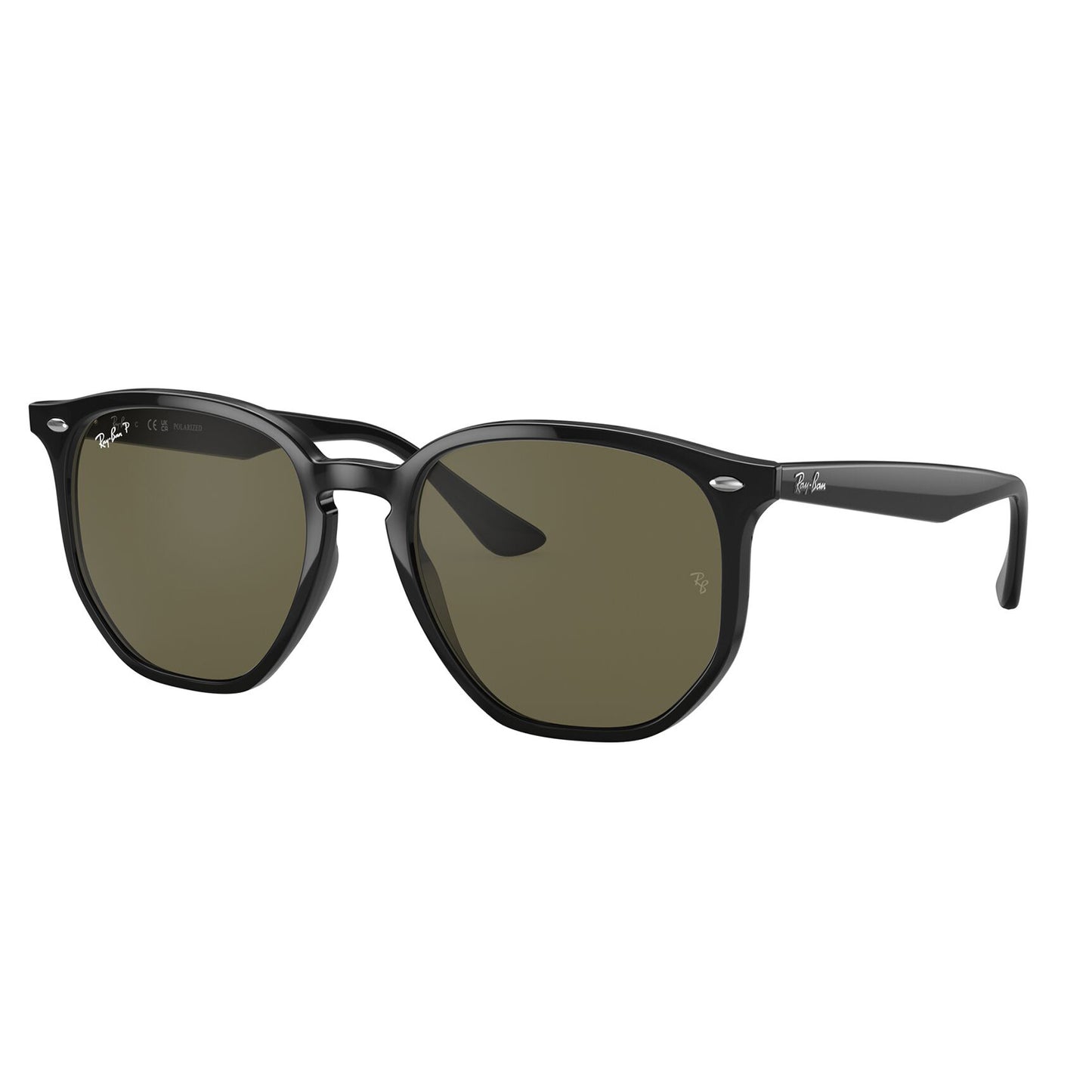 Ray-Ban 4306 Polarised Black G-15 Green RB4306 601/9A (54)