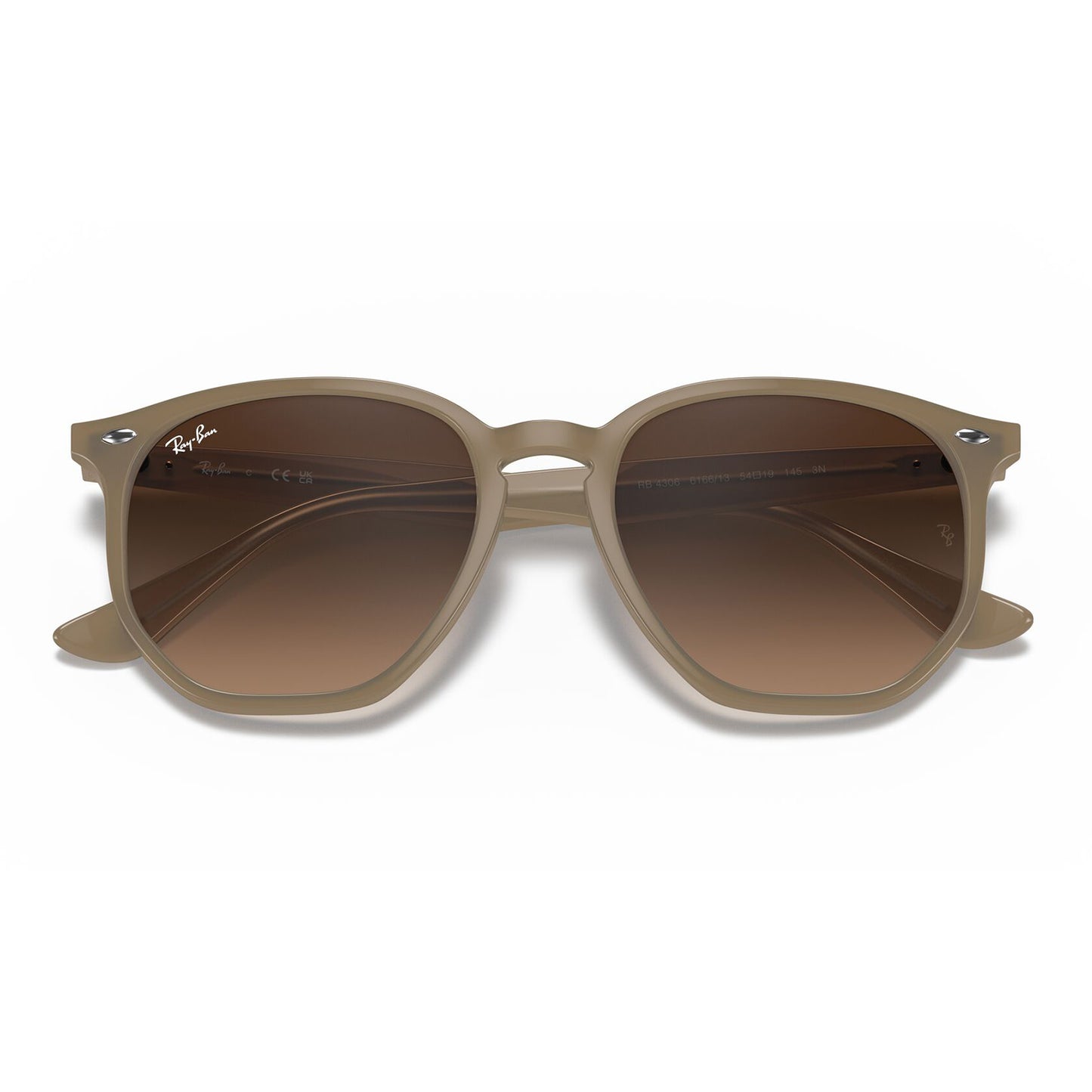 Ray-Ban 4306 Beige Dark Brown Gradient RB4306 616613 (54)