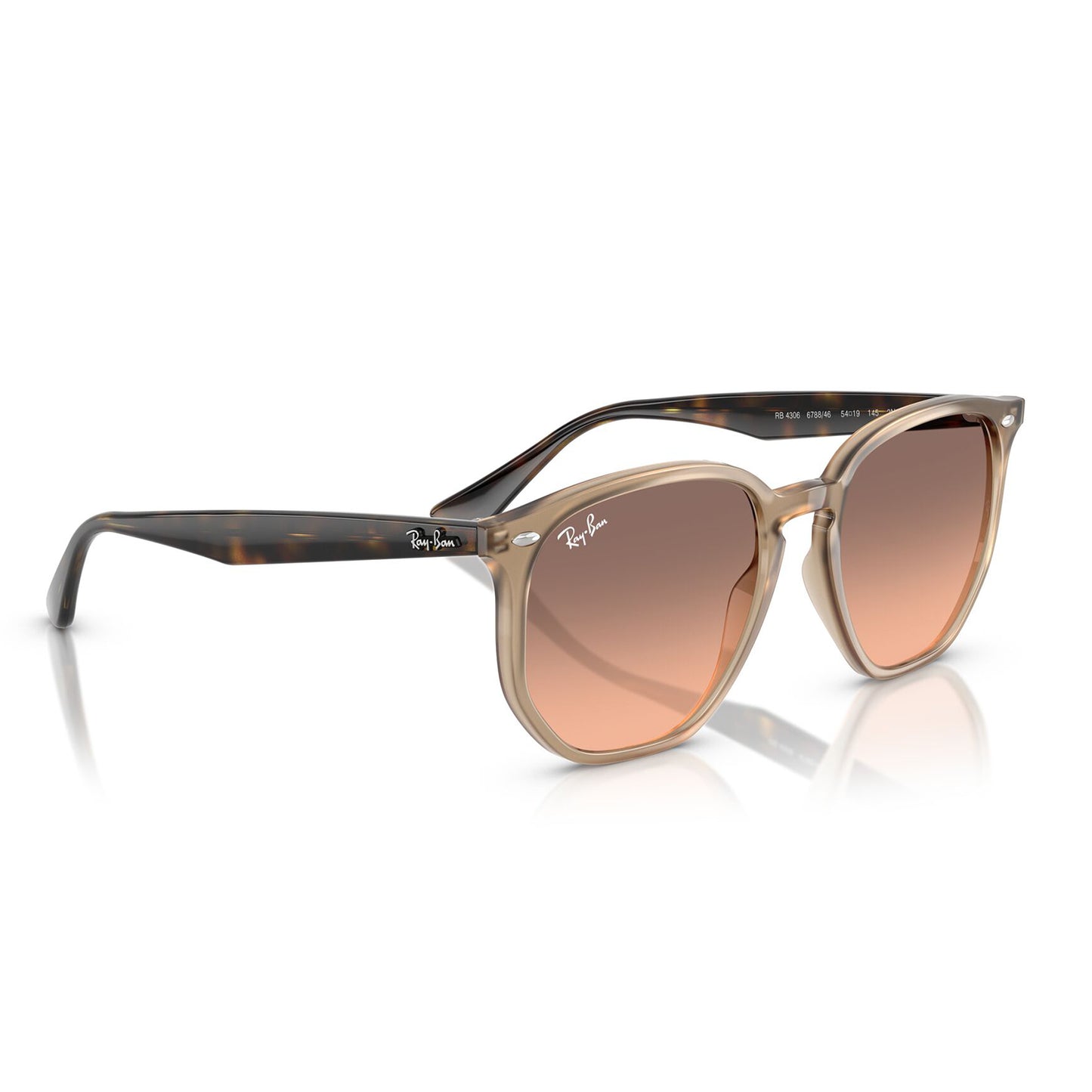 Ray-Ban 4306 Beige Pink Grey Gradient RB4306 678846 (54)
