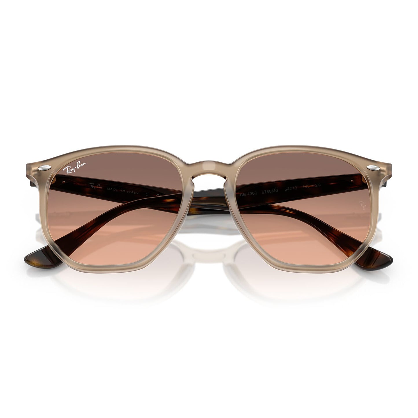 Ray-Ban 4306 Beige Pink Grey Gradient RB4306 678846 (54)