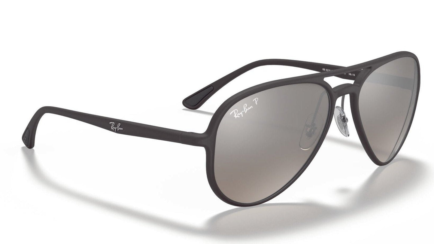 Ray-Ban 4320CH Polarised Matte Black Grey Mirror Silver (4320CH 601S5J)