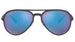 Ray-Ban 4320CH Polarised Matte Black Green Mirror Blue (4320CH 601SA1)