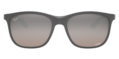 Ray-Ban 4330CH Polarised+ Matte Grey Chromance Silver Gradient Mirror RB4330CH 60175J (56)