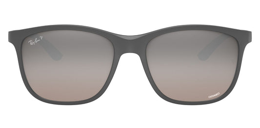 Ray-Ban 4330CH Polarised+ Matte Grey Chromance Silver Gradient Mirror RB4330CH 60175J (56)