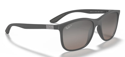 Ray-Ban 4330CH Polarised+ Matte Grey Chromance Silver Gradient Mirror RB4330CH 60175J (56)