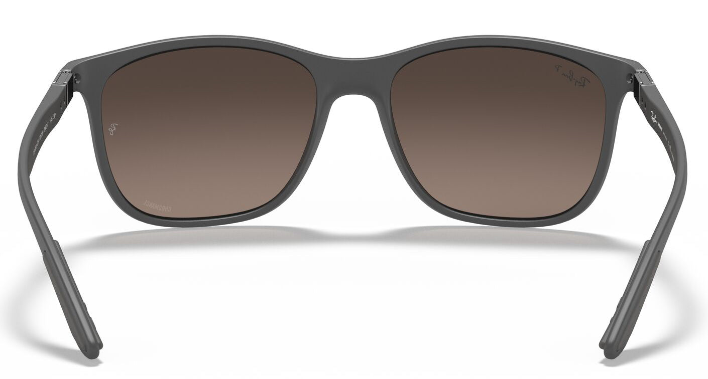 Ray-Ban 4330CH Polarised+ Matte Grey Chromance Silver Gradient Mirror RB4330CH 60175J (56)