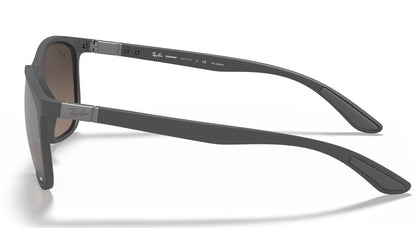 Ray-Ban 4330CH Polarised+ Matte Grey Chromance Silver Gradient Mirror RB4330CH 60175J (56)