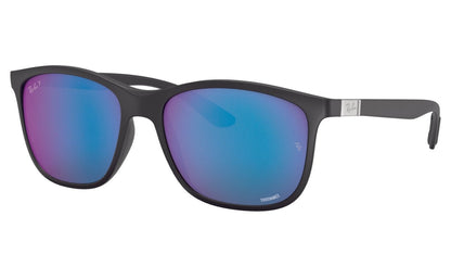 Ray-Ban 4330CH Polarised Matte Black Blue Mirror (4330CH-601SA1)