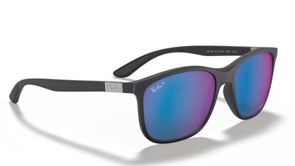 Ray-Ban 4330CH Polarised Matte Black Blue Mirror (4330CH-601SA1)