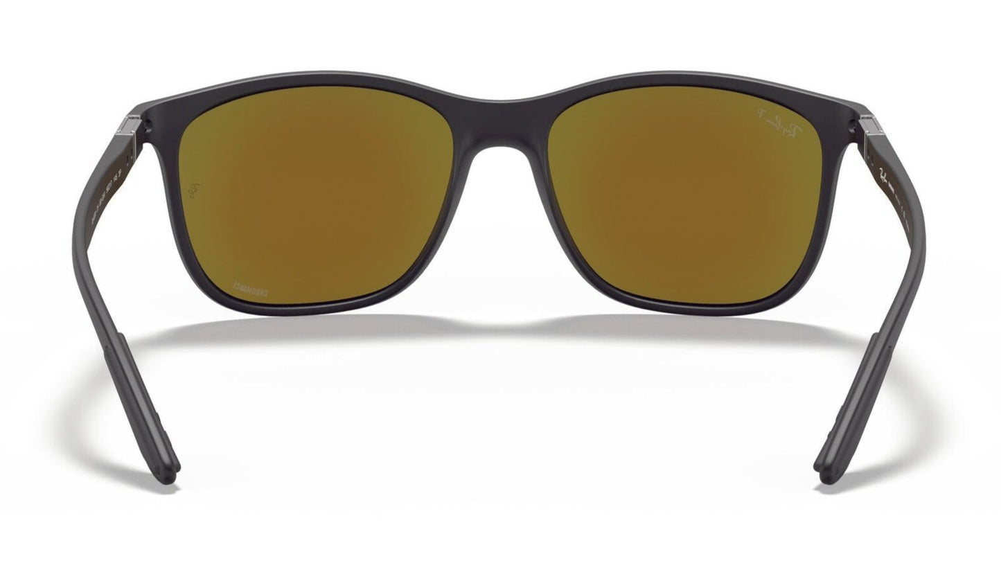 Ray-Ban 4330CH Polarised Matte Black Blue Mirror (4330CH-601SA1)