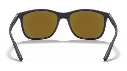 Ray-Ban 4330CH Polarised Matte Black Blue Mirror (4330CH-601SA1)