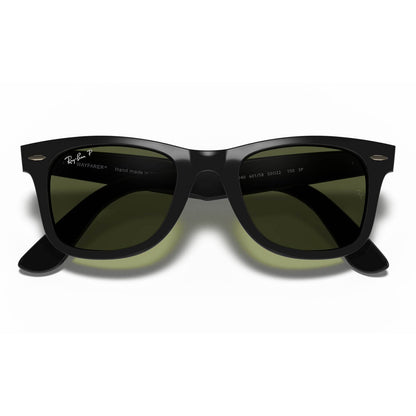 Ray-Ban 4340 Wayfarer Ease Polarised Black G-15 Green RB4340 601/58 (50)