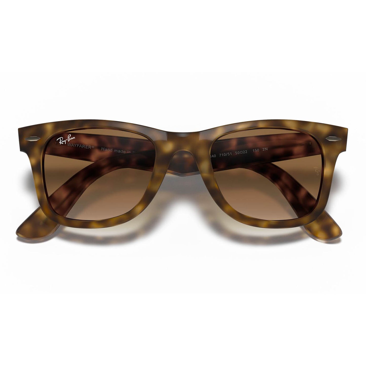 Ray-Ban 4340 Wayfarer Ease Light Havana Light Brown Gradient RB4340 710/51 (50)
