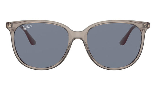 Ray-Ban 4378 Polarised Transparent Grey Dark Blue (4378 65722V)