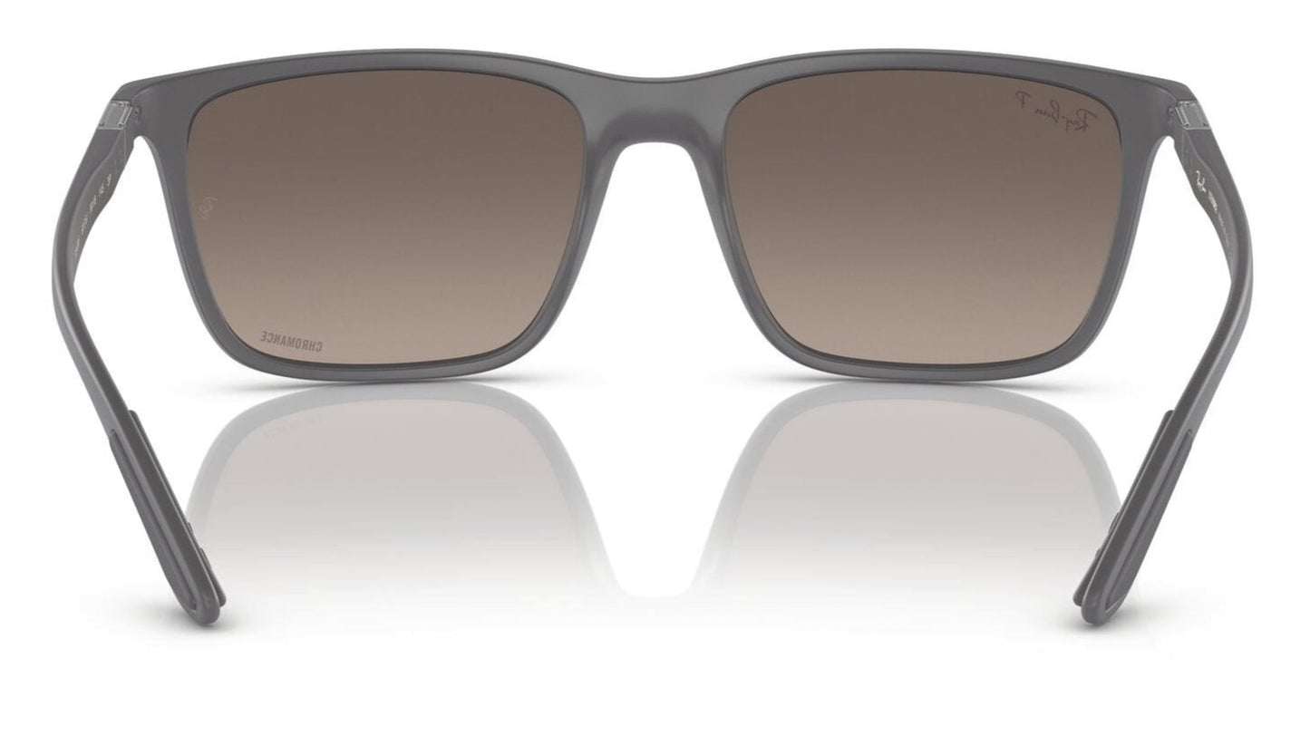 Ray-Ban 4385 Polarised Matte Grey Silver Mirror (4385 60175J)