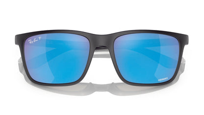 Ray-Ban 4385 Polarised Matte Black Blue Mirror (4385 601SA1)