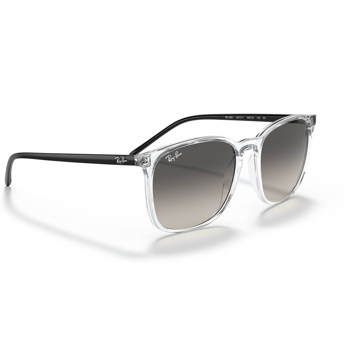 Ray-Ban 4387 Transparent Grey Gradient RB4387 647711 (56)