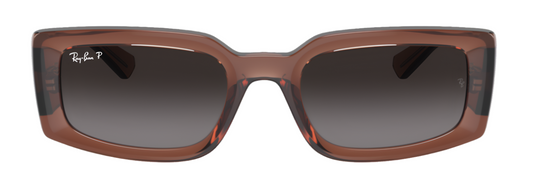 Ray-Ban 4395 Kiliane Polarised Transparent Brown Grey Gradient RB4395 6678T3 (54)