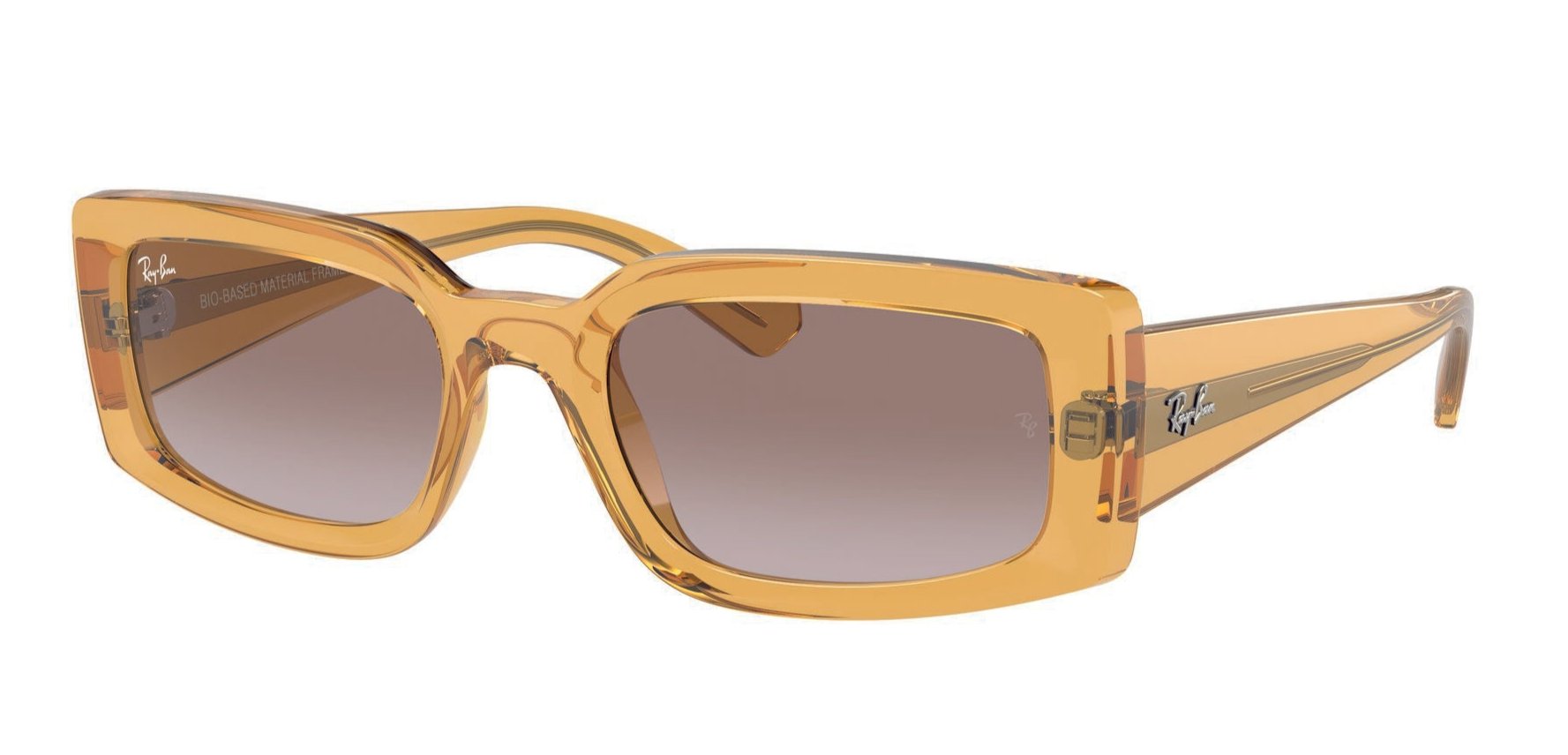 ✨美品✨RayBan RB4395 KILIANE サングラス イエロー クリア Ray-Ban 4395 Kiliane Transparent Yellow Violet RB4395 66828H (54