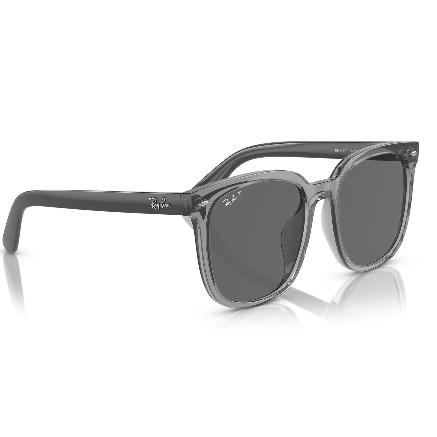 Ray-Ban 4401D Polarised Transparent Grey Dark Grey RB4401D 659981 (55)