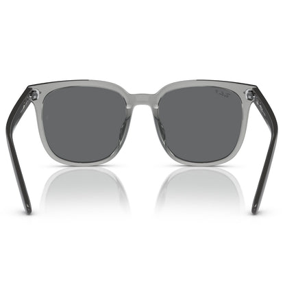 Ray-Ban 4401D Polarised Transparent Grey Dark Grey RB4401D 659981 (55)