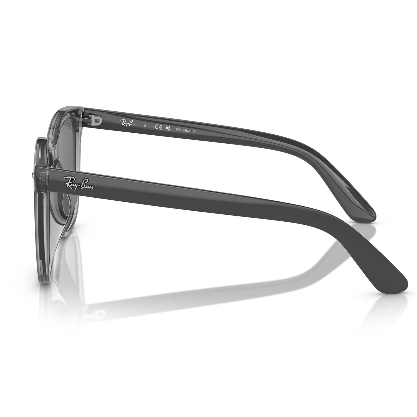 Ray-Ban 4401D Polarised Transparent Grey Dark Grey RB4401D 659981 (55)