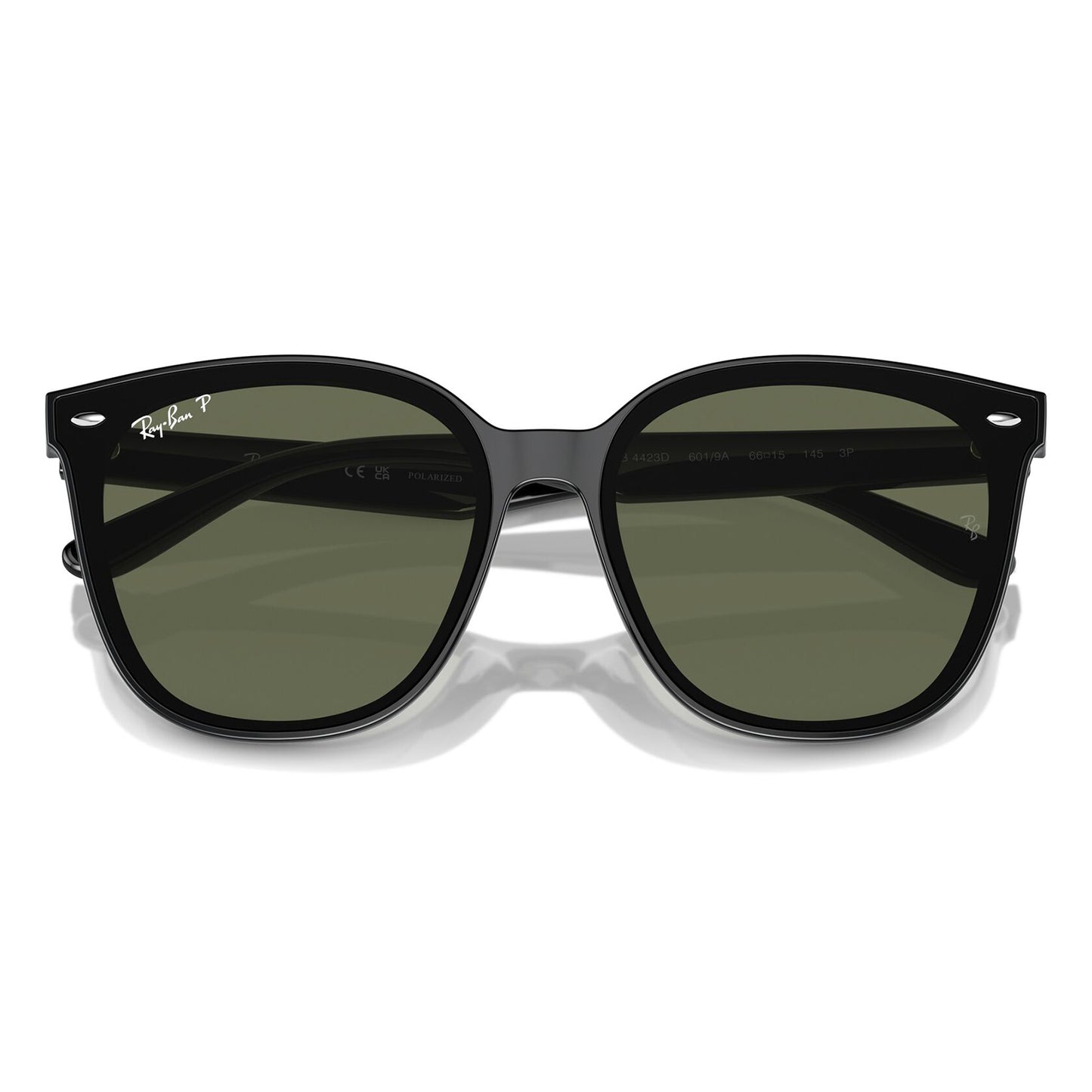 Ray-Ban 4423D Polarised Black Dark Green RB4423D 601/9A (66)