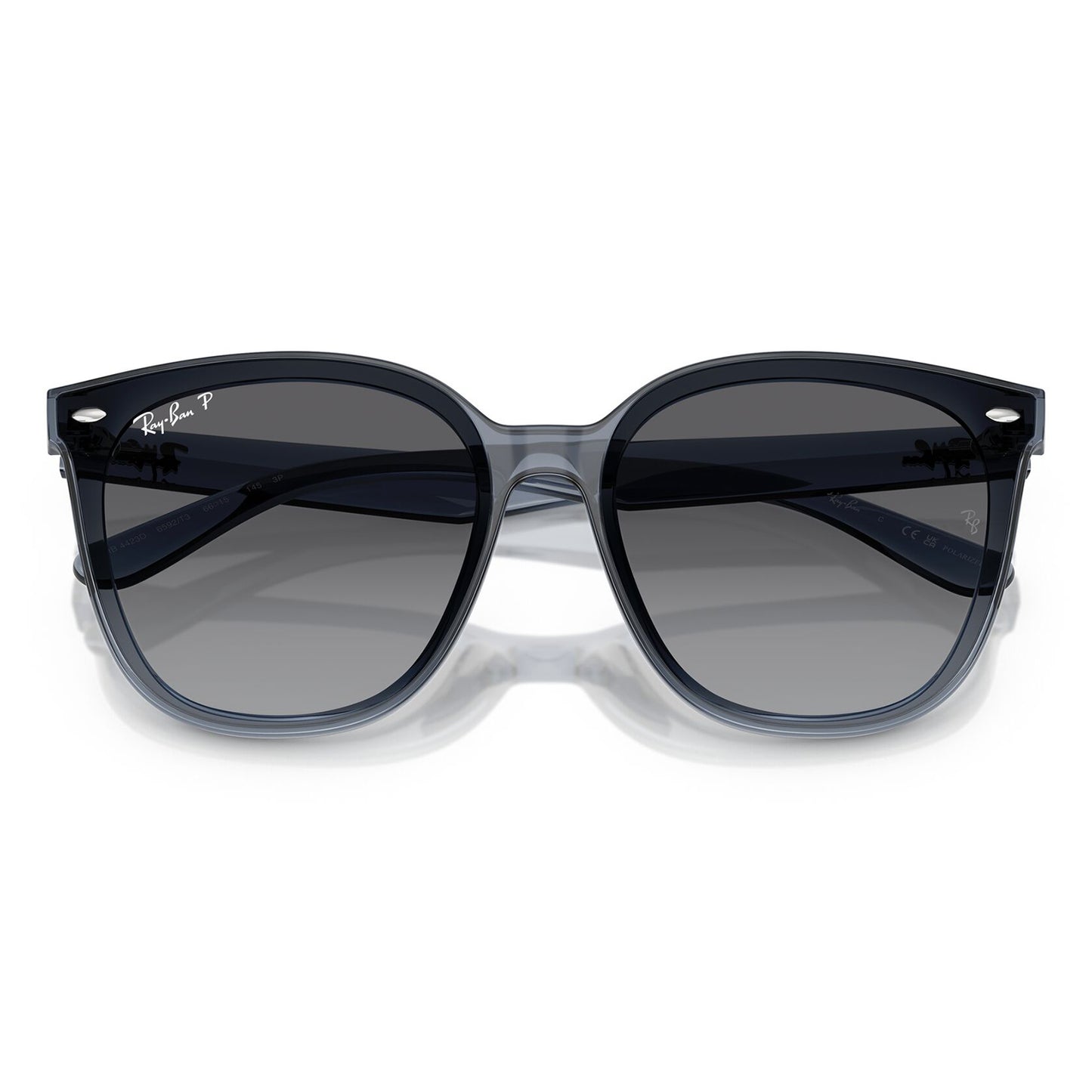 Ray-Ban 4423D Polarised Dark Transparent Blue Grey Gradient RB4423D 6592T3 (66)