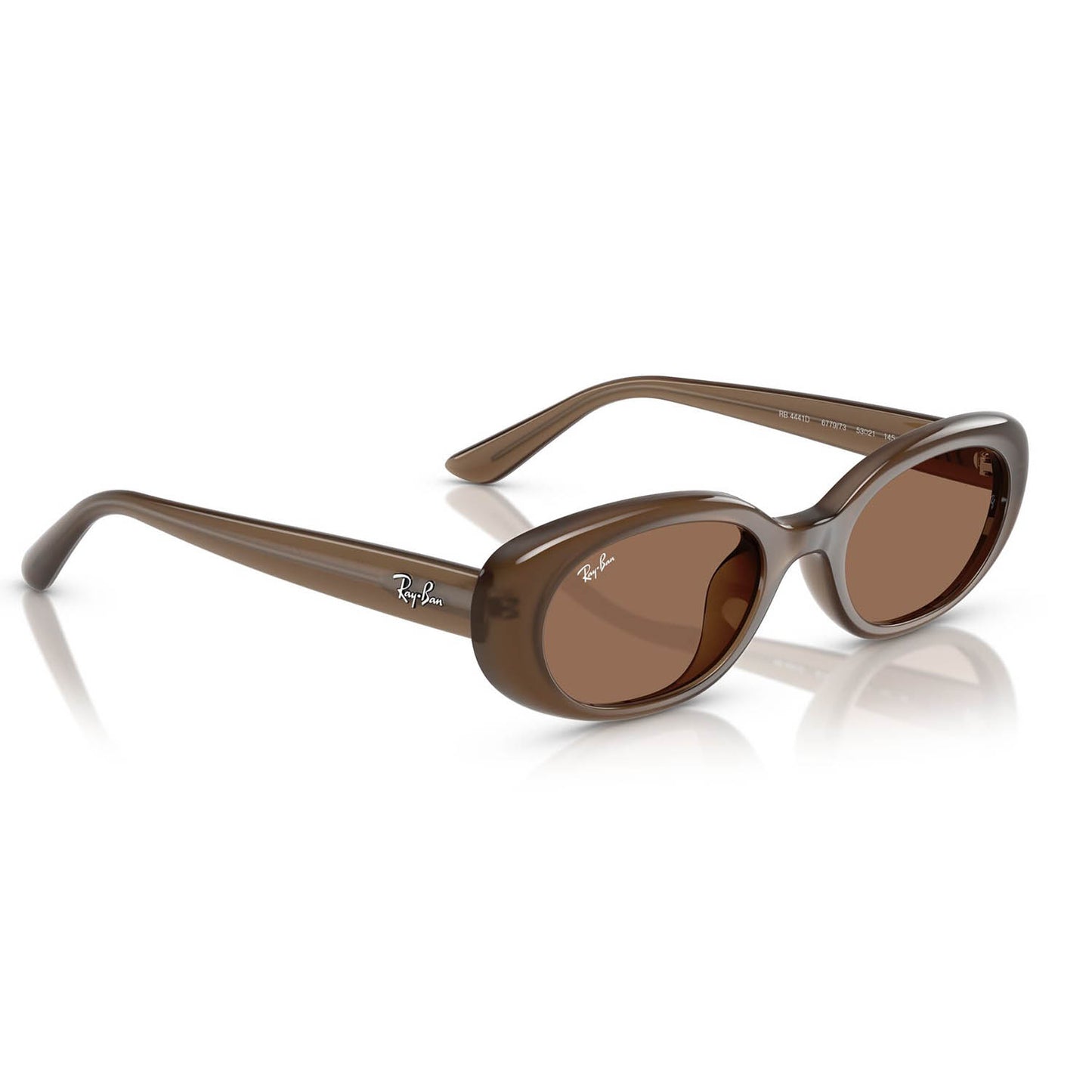 Ray-Ban 4441D Matte Opal Brown Dark Brown RB4441D 677973 (53)