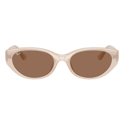 Ray-Ban 4457D Opal Beige Dark Brown RB4457D 678673 (55)