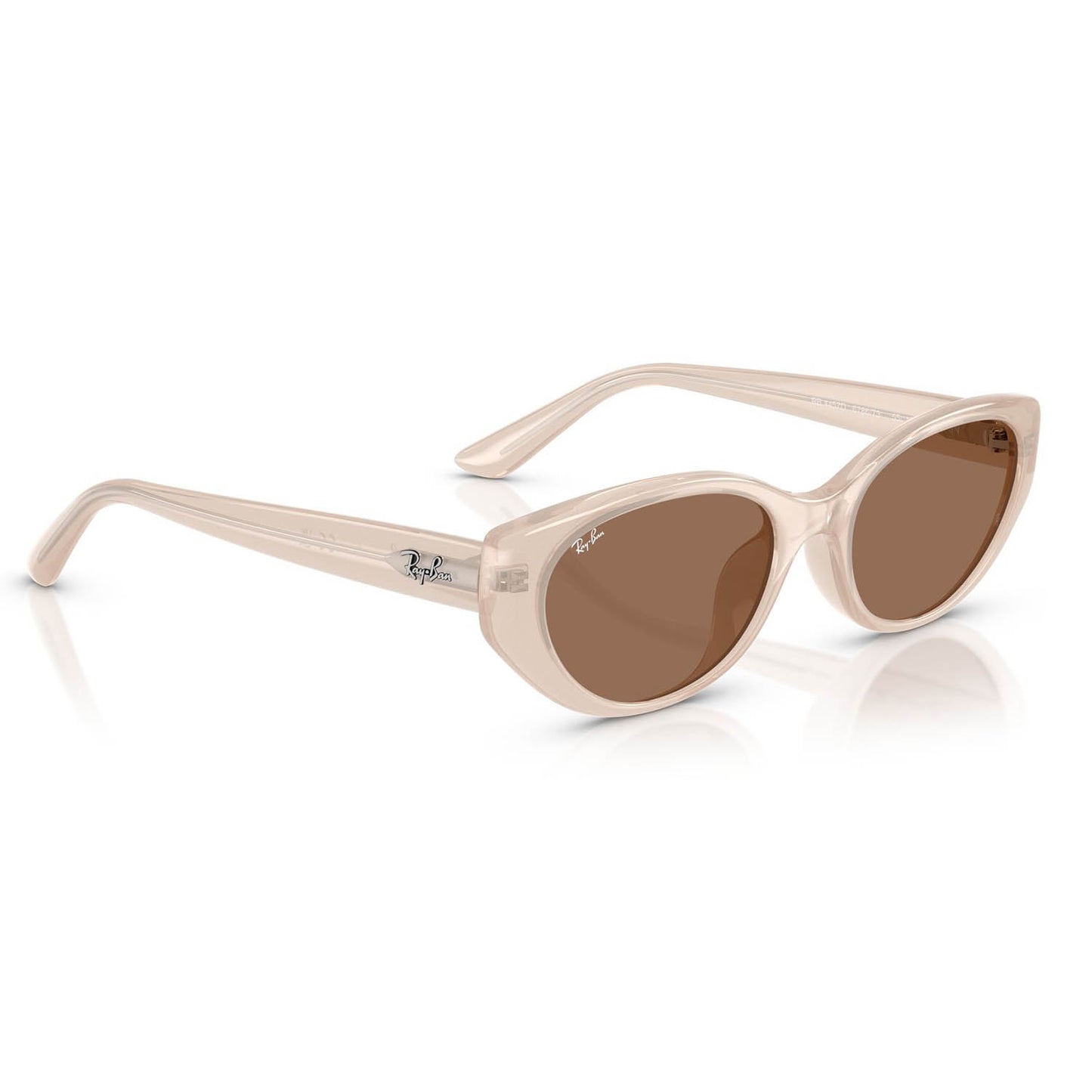 Ray-Ban 4457D Opal Beige Dark Brown RB4457D 678673 (55)