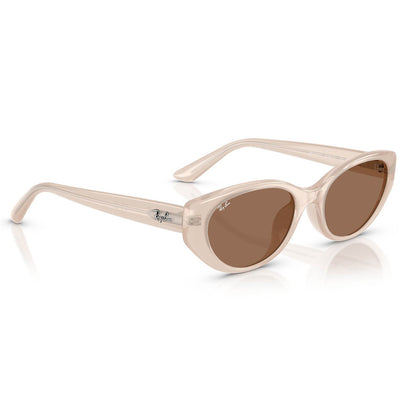 Ray-Ban 4457D Opal Beige Dark Brown RB4457D 678673 (55)