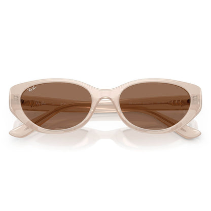 Ray-Ban 4457D Opal Beige Dark Brown RB4457D 678673 (55)