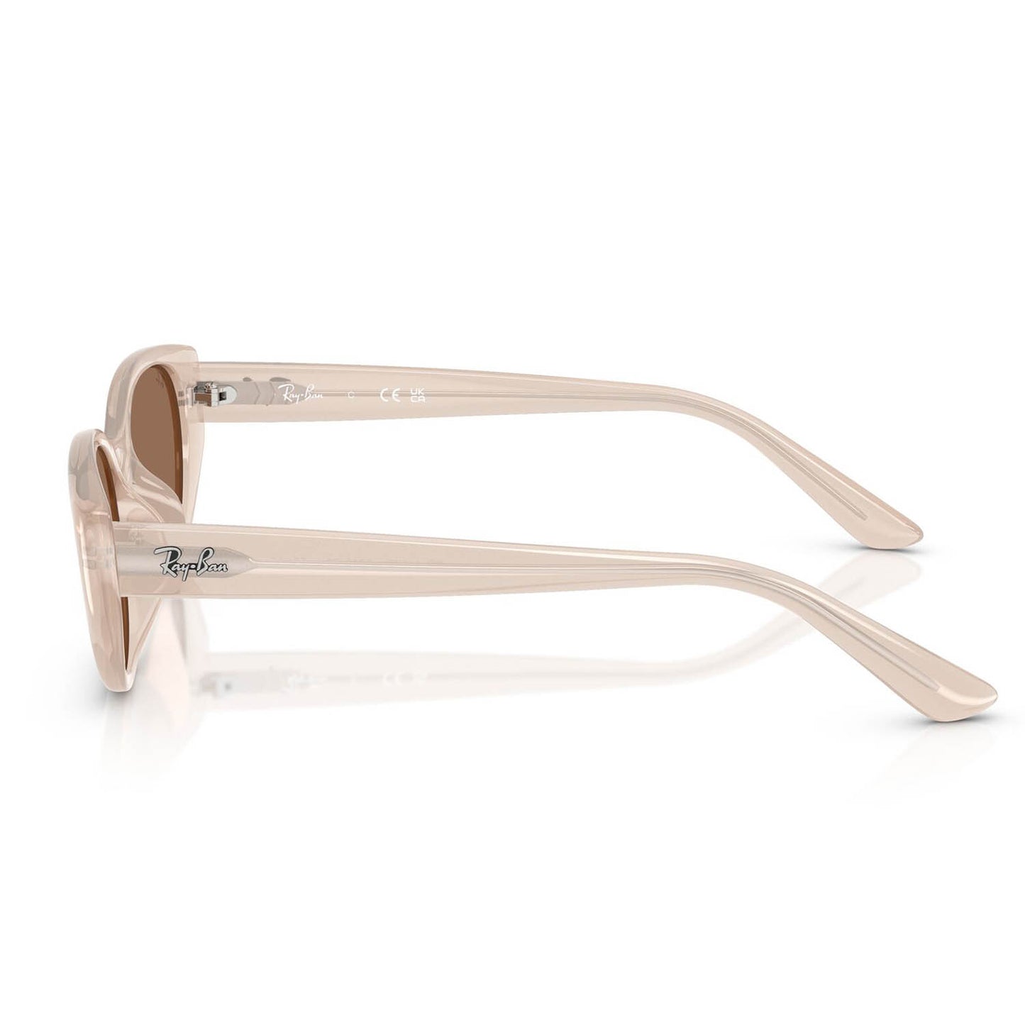 Ray-Ban 4457D Opal Beige Dark Brown RB4457D 678673 (55)