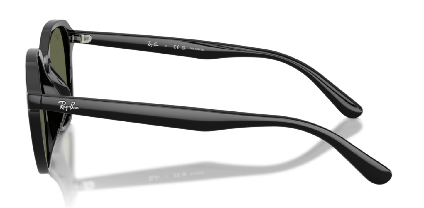 Ray-Ban 4459D Polarised Black Dark Green RB4459D 901/9A (54)